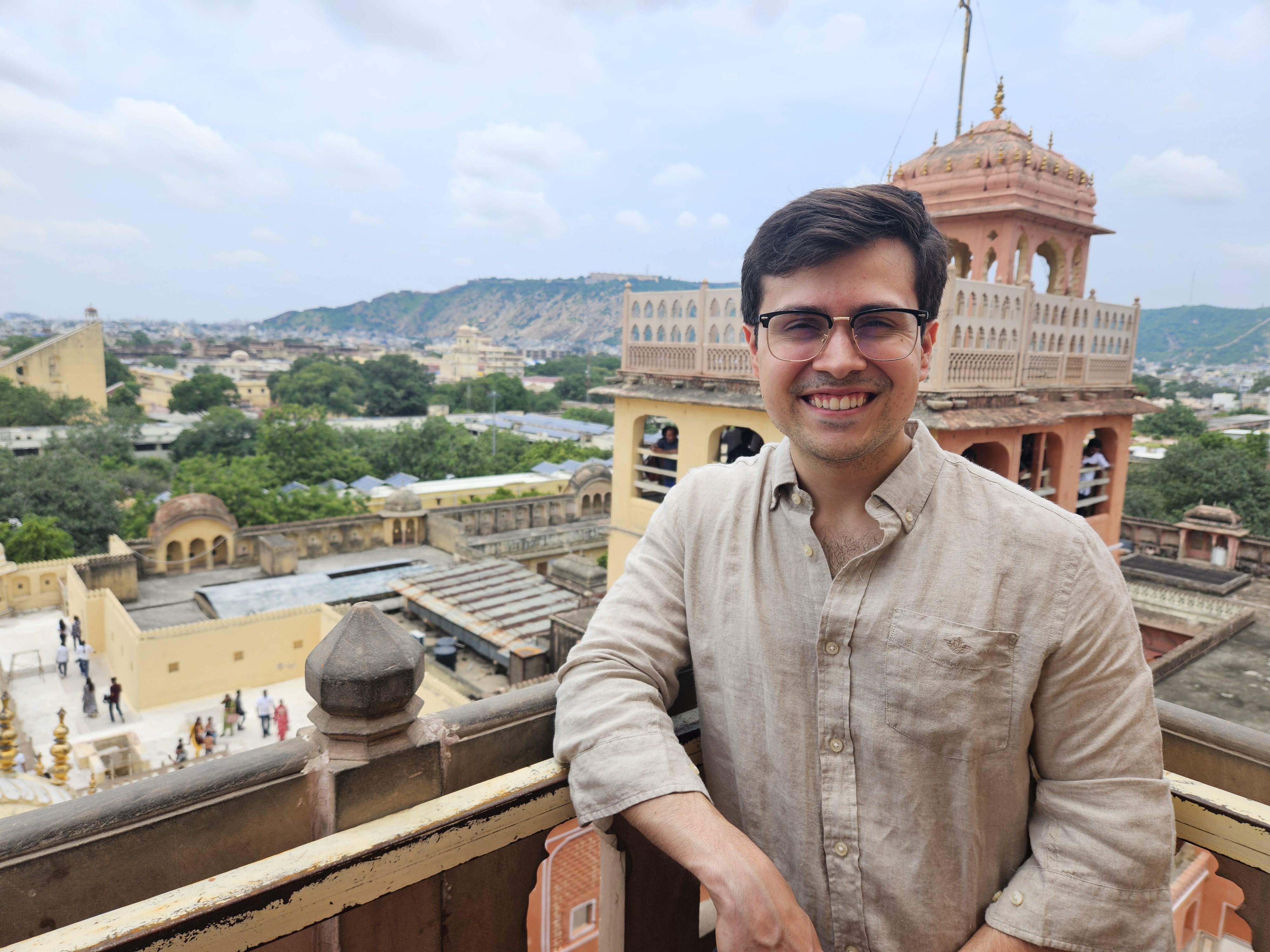 Javier in an informal setting